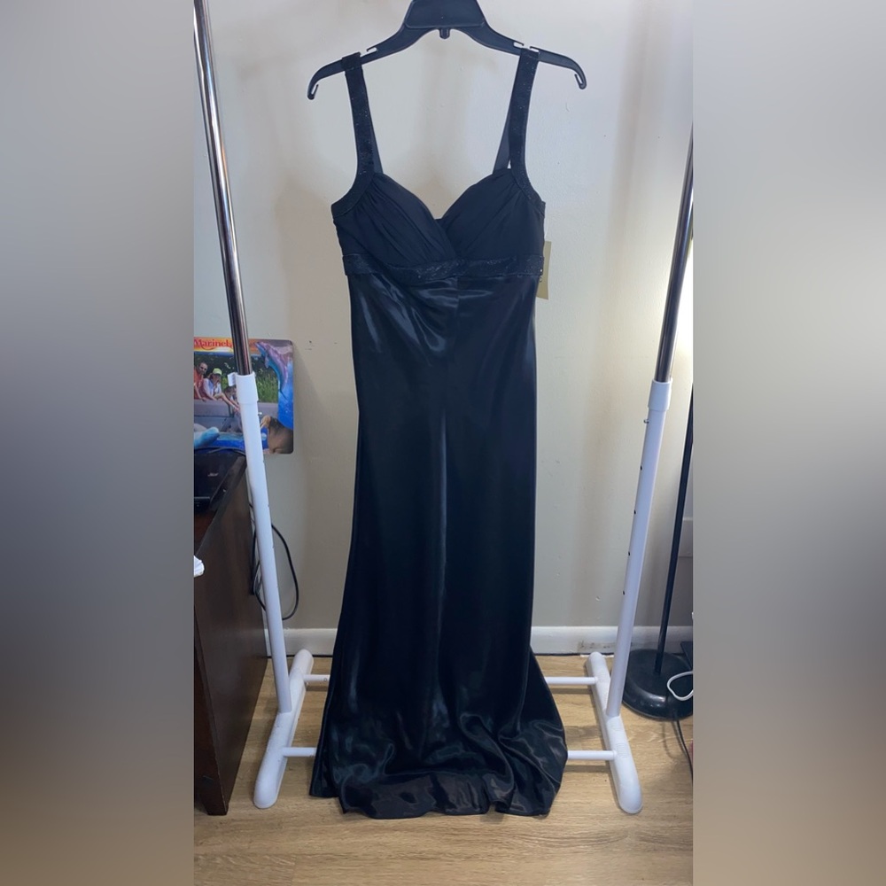 Juno Dress Collection black evening maxi dress NWT